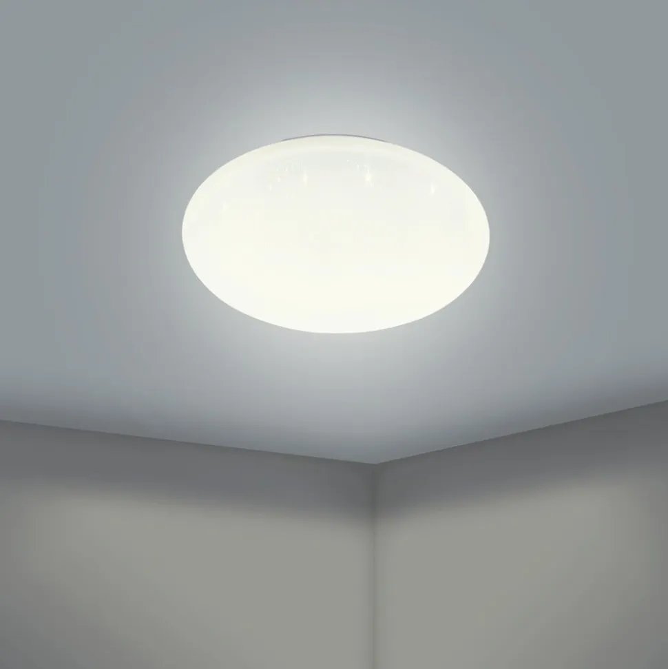 EGLO connect loftlampe Totari-Z, Ø38cm, 19W, krystal effekt