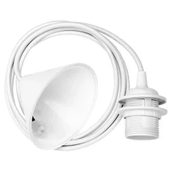 Ekstravagant designet pendellampe Silvia mini hvid
