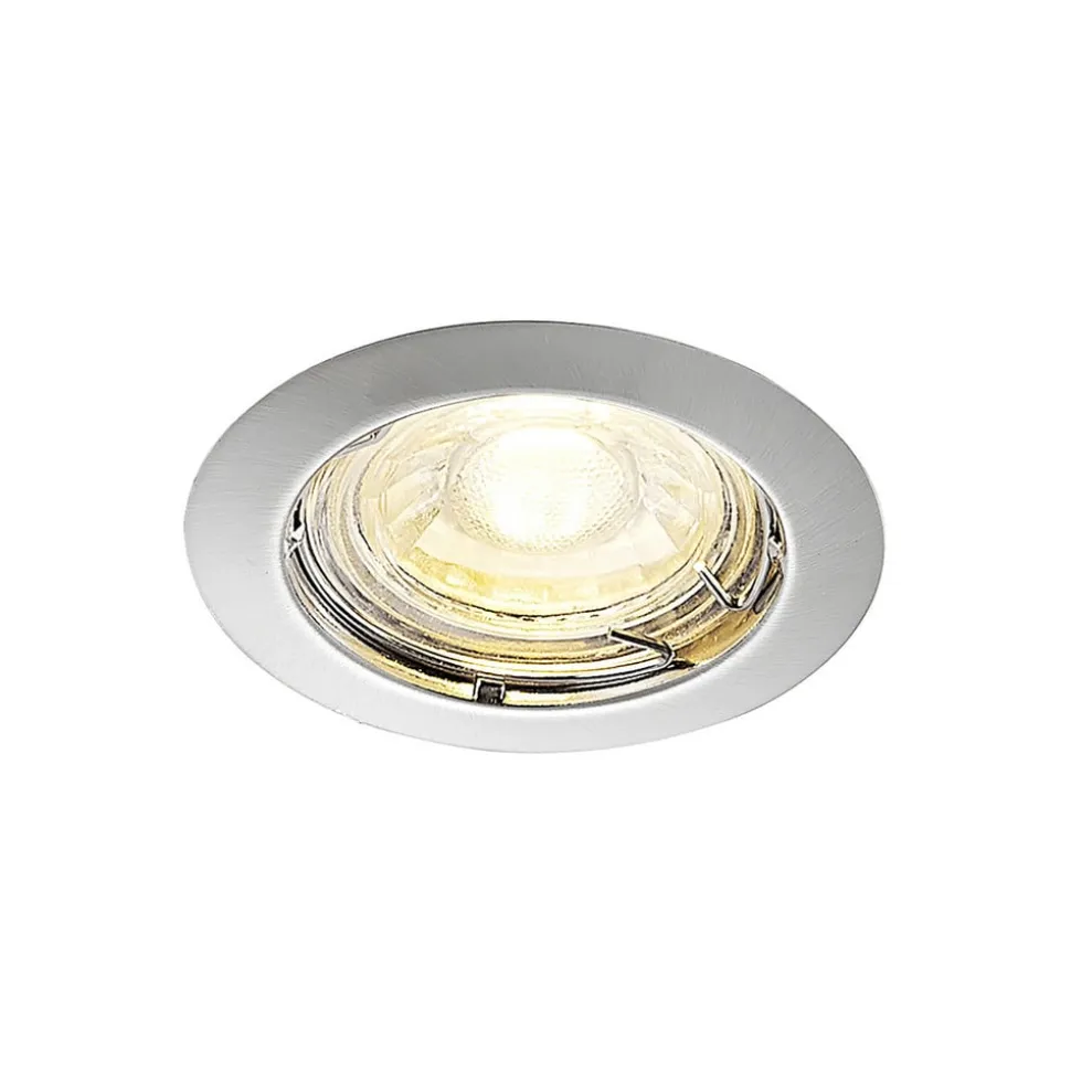 ELC Dakarra indbygnings-downlight, 10, GU10 nikkel