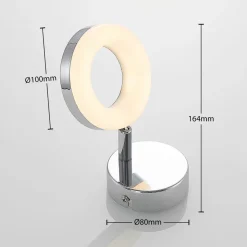 ELC Tioklia LED-spot, krom, 1 lyskilde