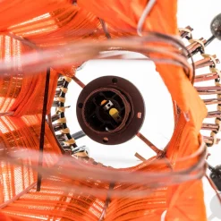 Elena bordlampe med stofskærm, orange