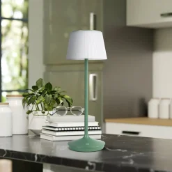 Emmi LED-bordlampe, solcelle, CCT, opladelig, grøn