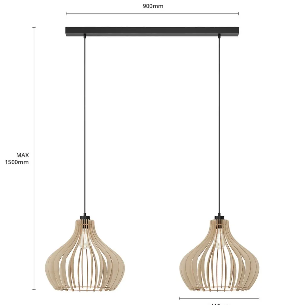 Envostar Faje pendel, birkekrydsfiner, 2fl