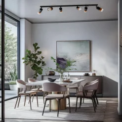 Envostar Fida loftspot, 6 lyskilder, sort