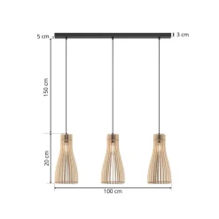 Envostar Furn pendel, birkekrydsfiner, 3fl