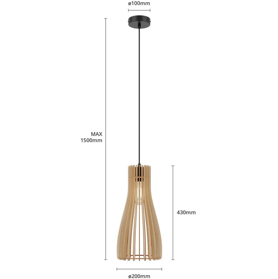 Envostar Furn pendel, birkekrydsfiner, 1fl