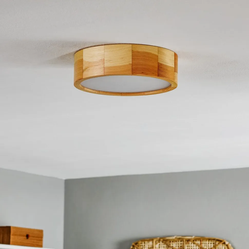 Envostar Kerio loftlampe, Ø 27 cm, fyr natur