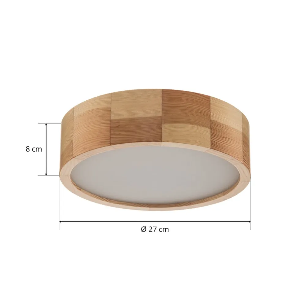 Envostar Kerio loftlampe, Ø 27 cm, fyr natur