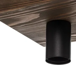 Envostar Lobo loftslampe 2fl. fyrretræ valnød