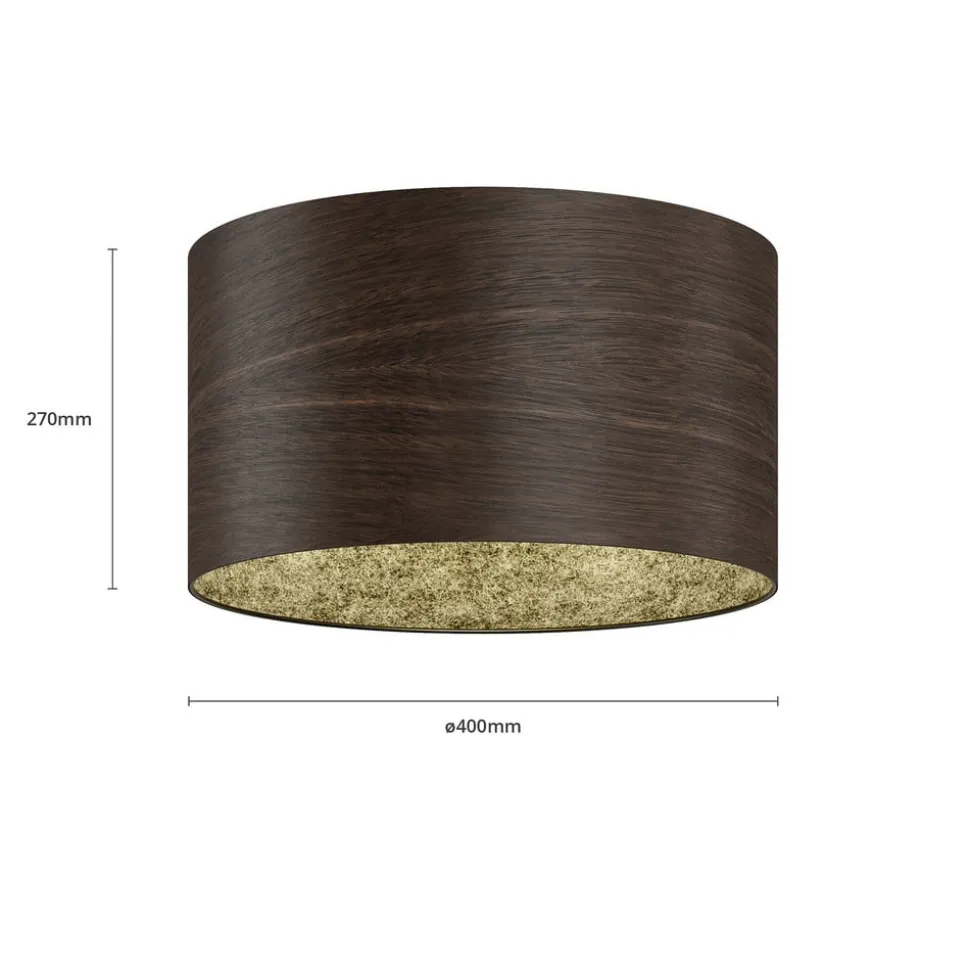 Envostar loftslampe i finér røget eg Ø 40cm