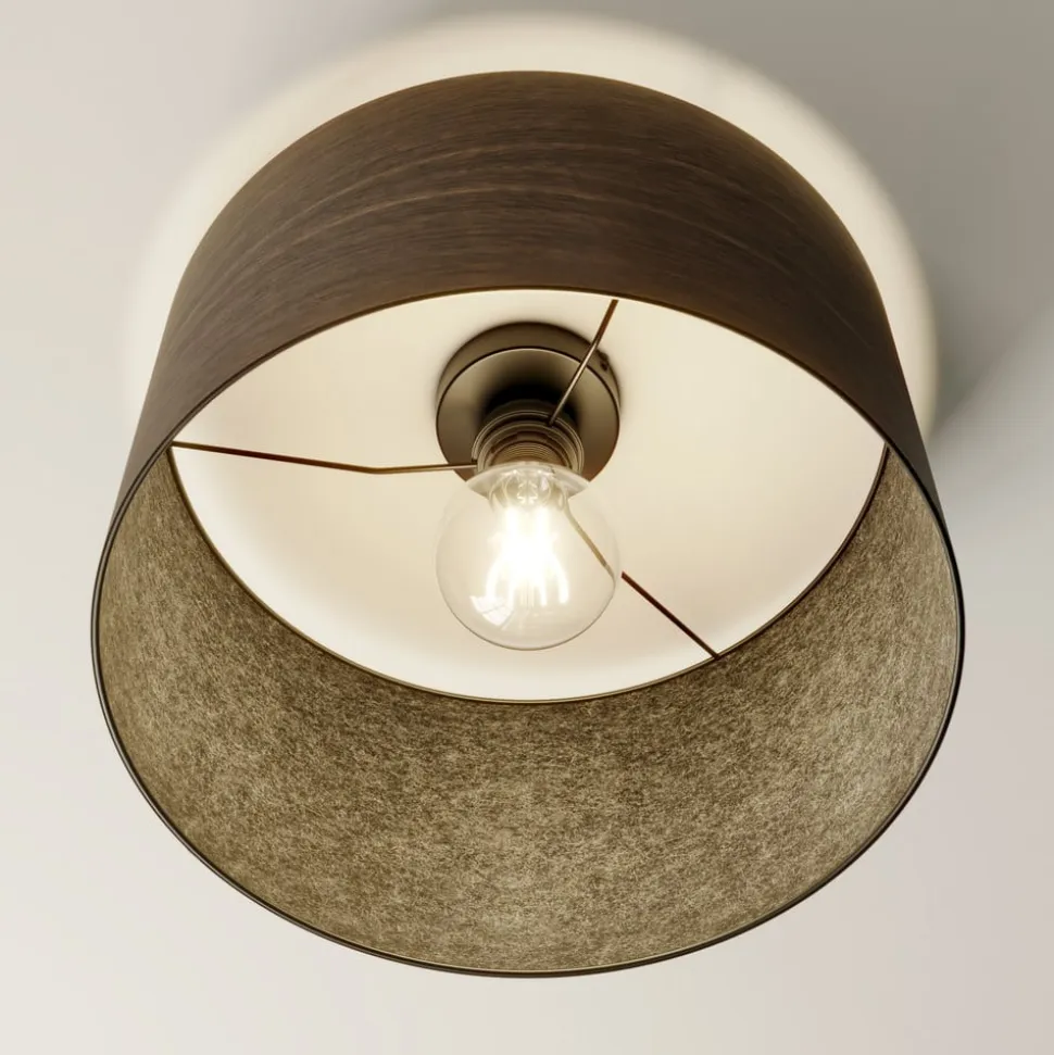 Envostar loftslampe i finér røget eg Ø 40cm