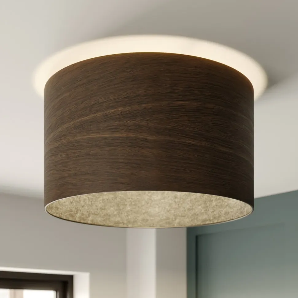 Envostar loftslampe i finér røget eg Ø 40cm