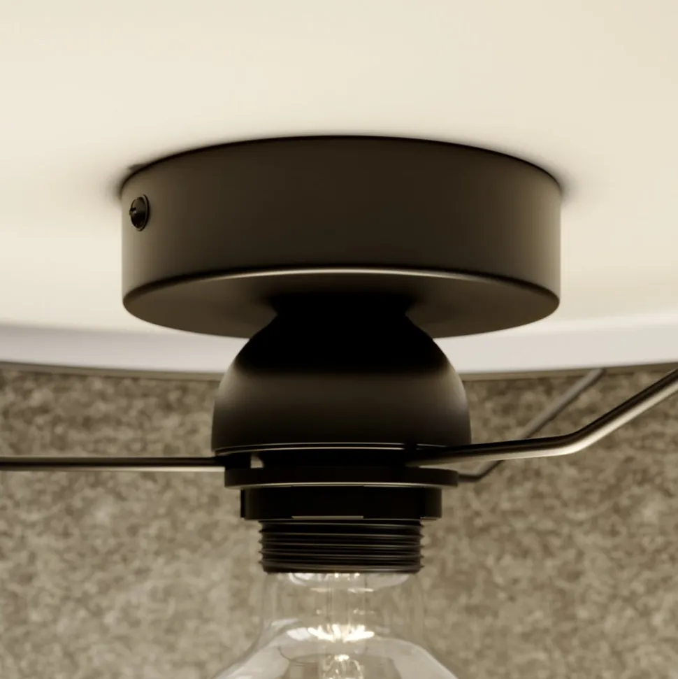 Envostar loftslampe i finér røget eg Ø 40cm