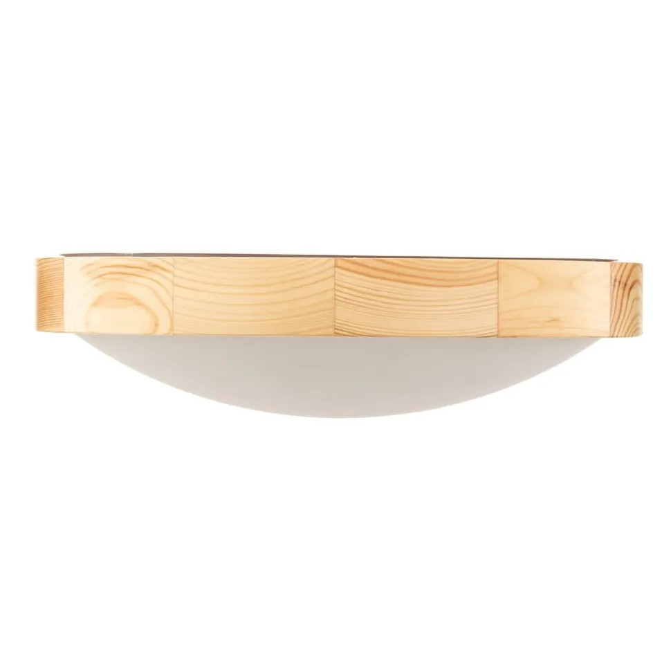 Envostar Zeus loftlampe i træ, fyr, Ø 37 cm