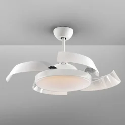 Enzo LED-loftventilator, dæmpbar, CCT, hvid