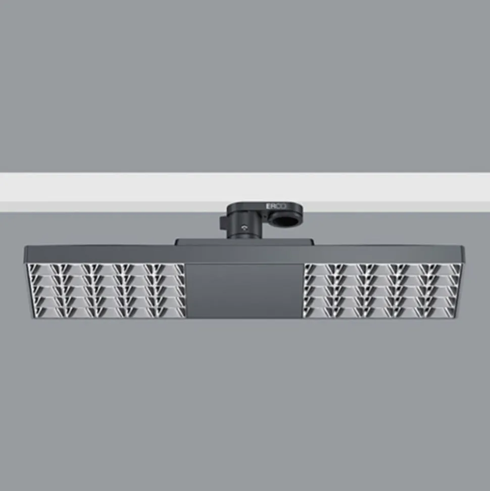 ERCO Jilly 230 V BT 15 W extra wide 840 sort/sølv