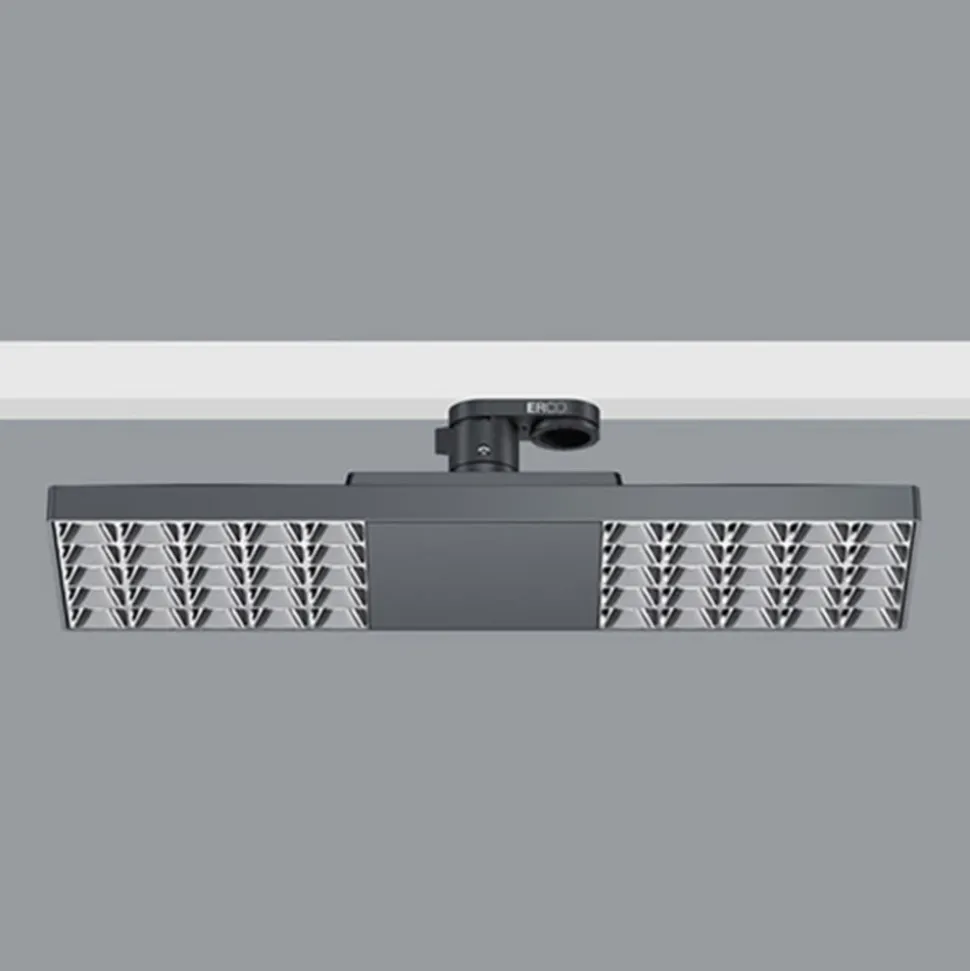 ERCO Jilly 230 V BT 15 W oval, bred 840 sort/sølv