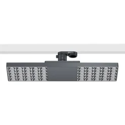 ERCO Jilly 230 V BT 15 W oval, bred 840 sort/sølv