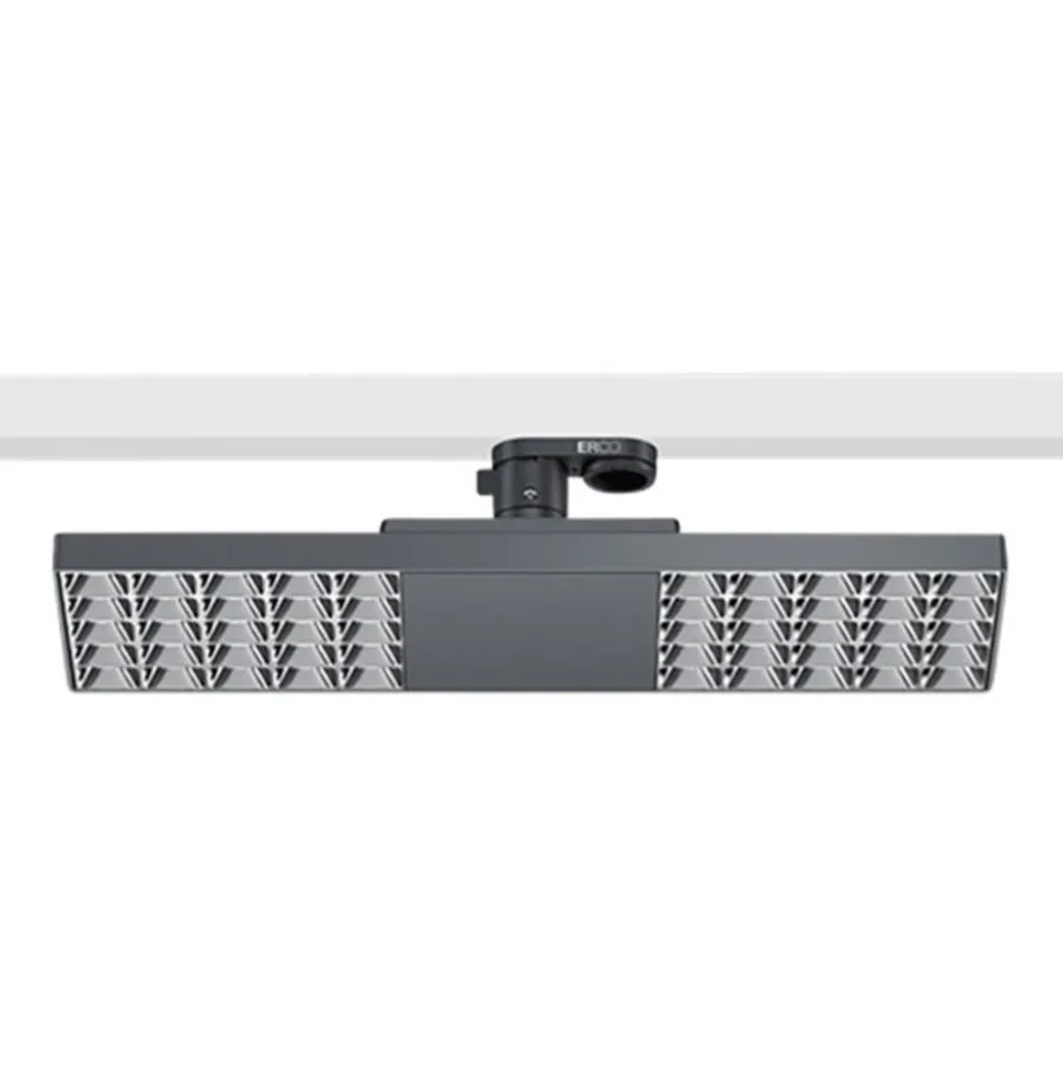 ERCO Jilly 230 V BT 15 W oval, bred 840 sort/sølv