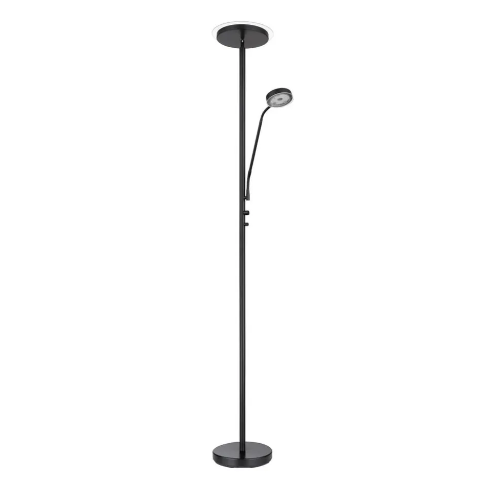 Ernst LED-gulvlampe med flexarm, sort