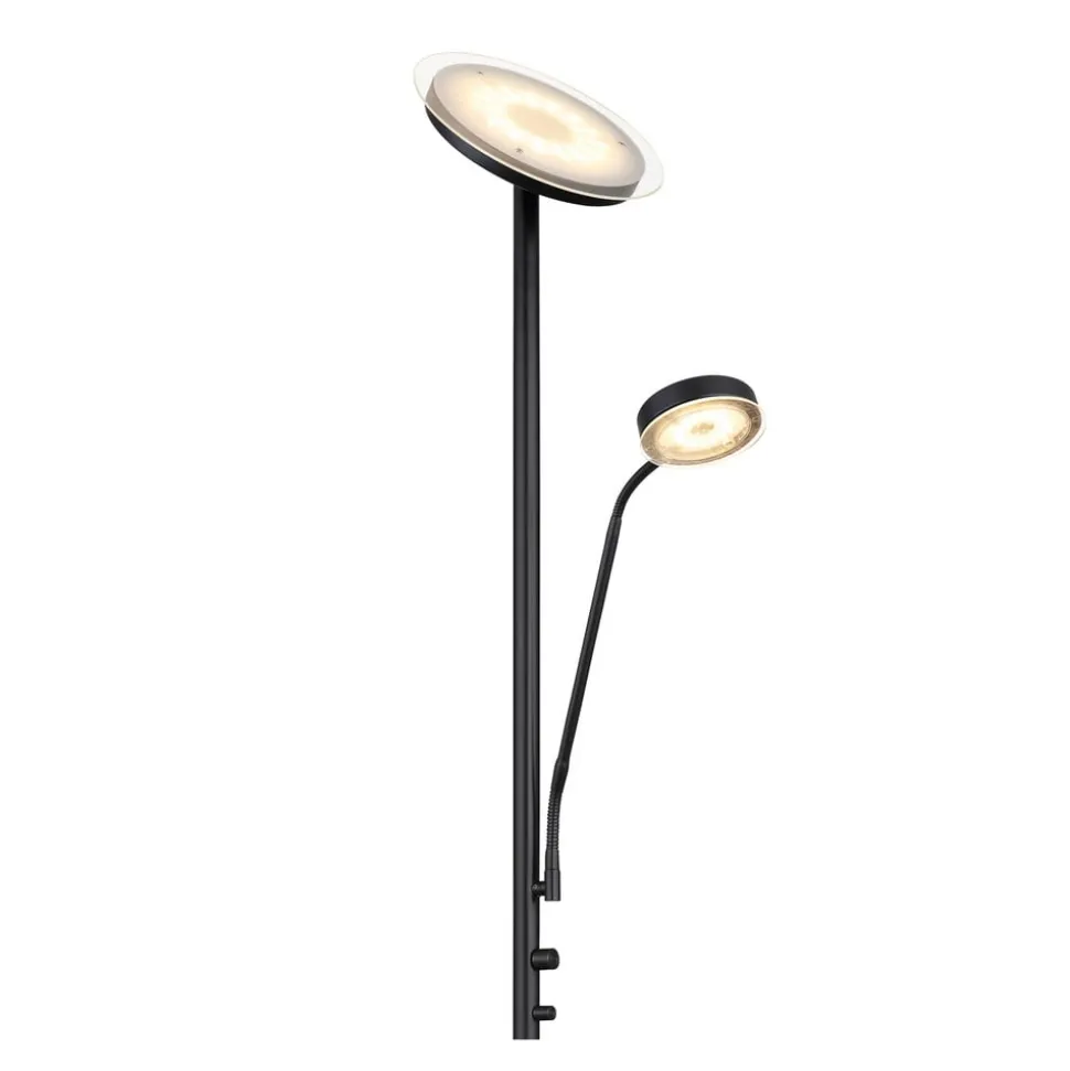 Ernst LED-gulvlampe med flexarm, sort