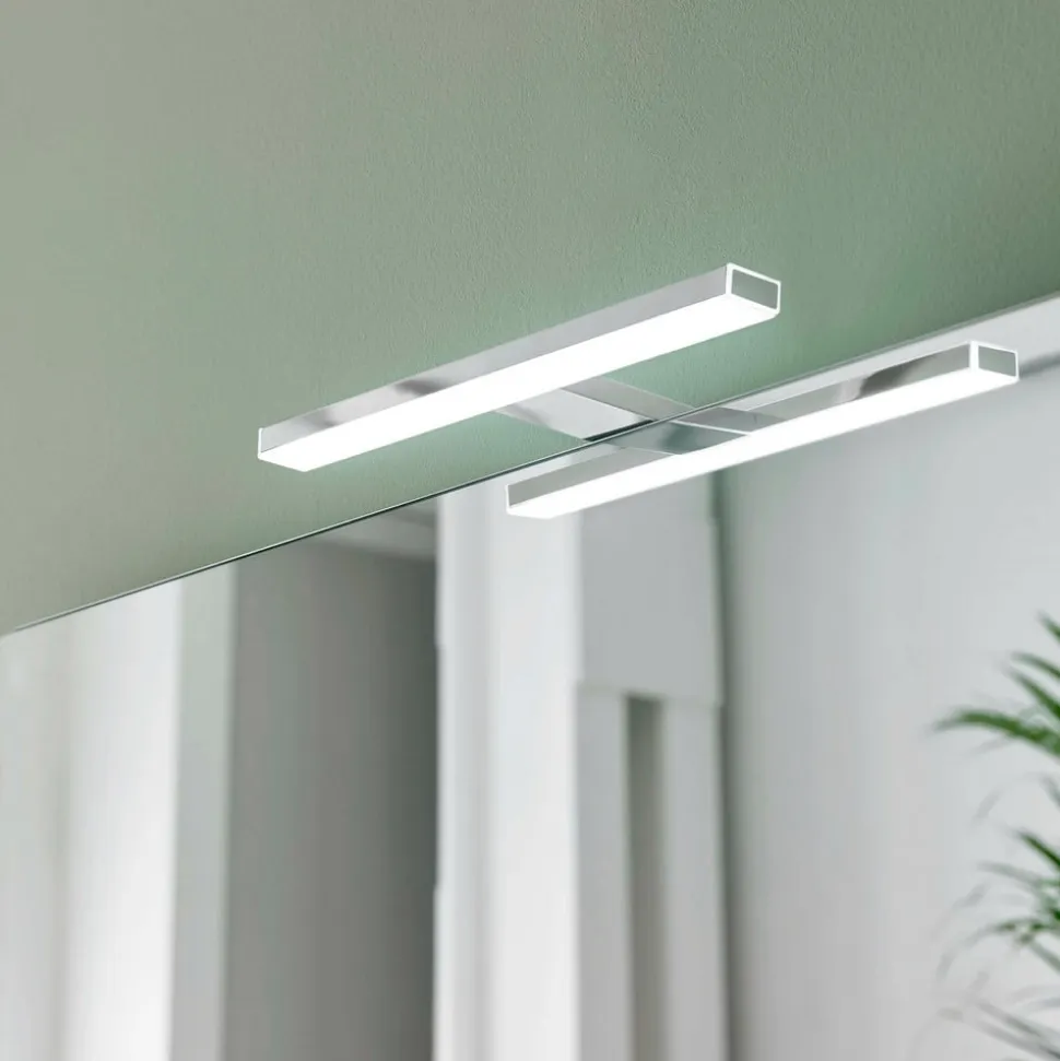 Esther 2 LED-spejlbelysning, krom, 28 cm