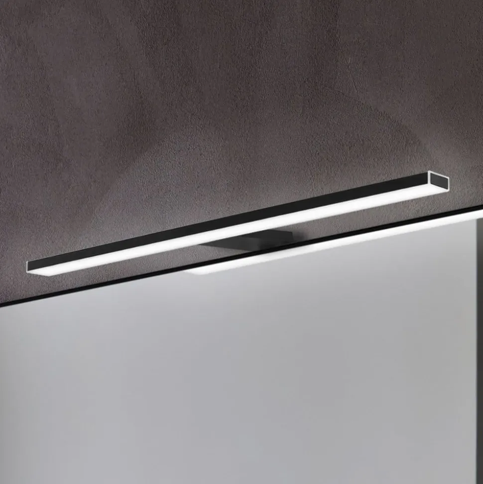 Esther 2 LED-spejlbelysning, mat sort, 50 cm