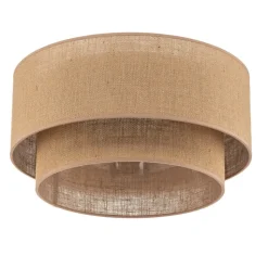 Euluna Boho jute loftslampe naturbrun Ø45cm