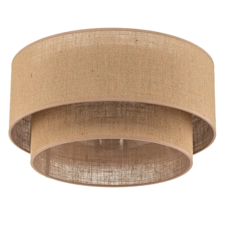 Euluna Boho jute loftslampe naturbrun Ø45cm