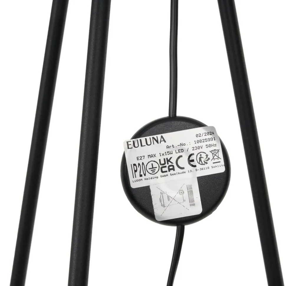 Euluna gulvlampe Zofia, guldfarvet