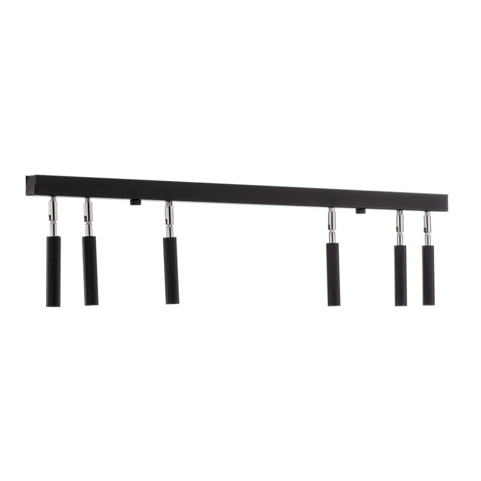 Euluna Nicanor loftspot sort/krom 6 lyskilder