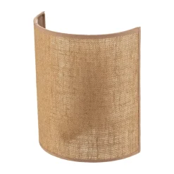Euluna væglampe jute, brun, tekstil, 24 cm høj, E27