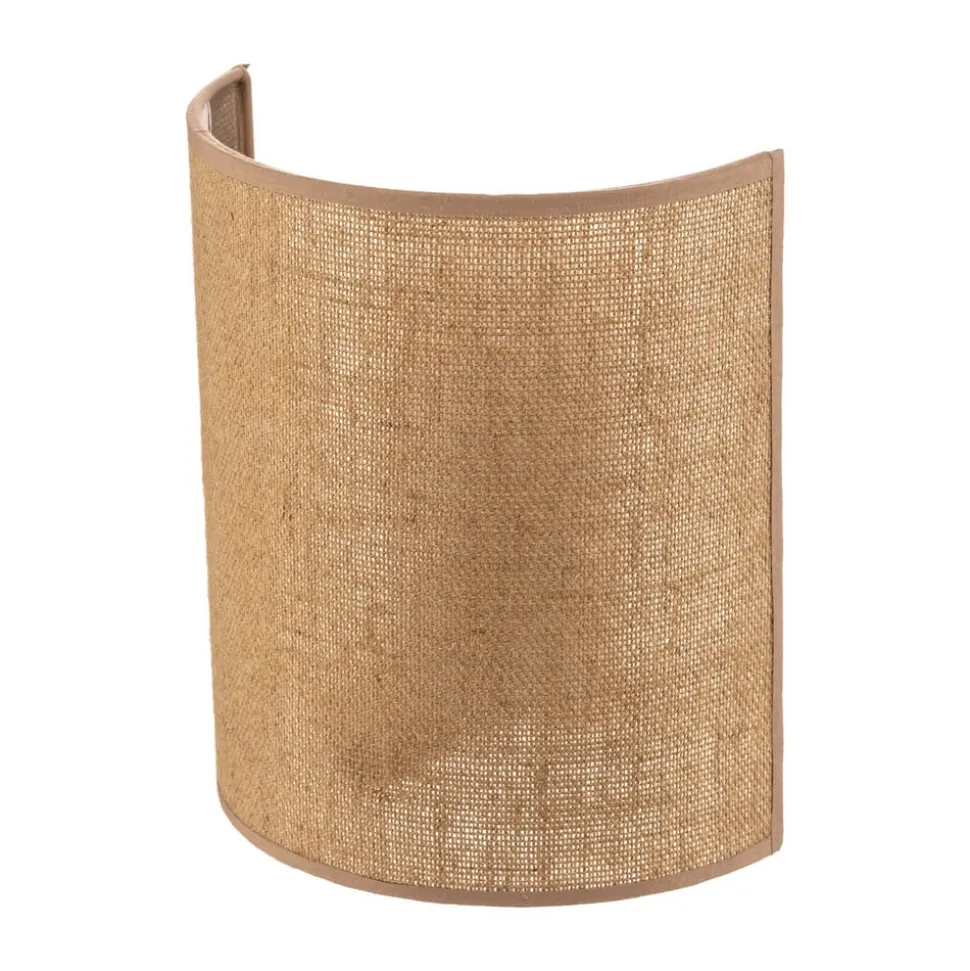 Euluna væglampe jute, brun, tekstil, 24 cm høj, E27