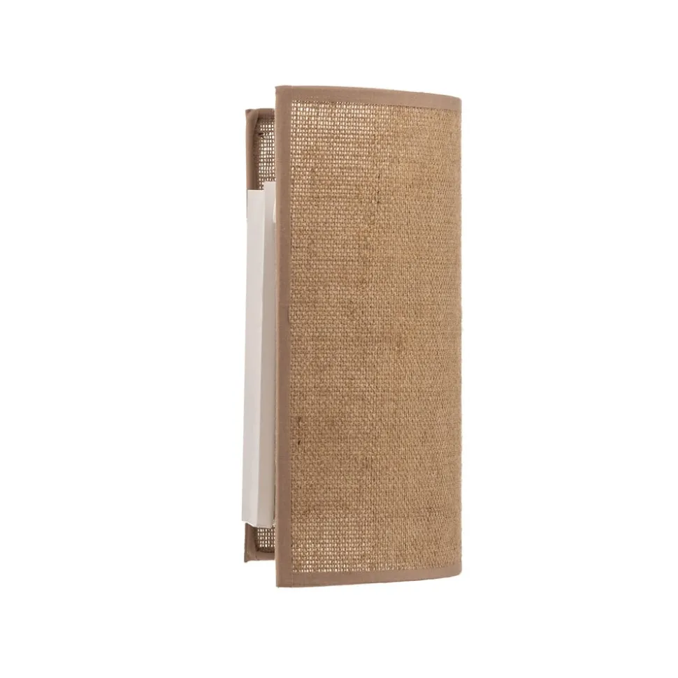 Euluna væglampe jute, brun, tekstil, 24 cm høj, E27