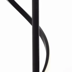 Eunice LED-gulvlampe, højde 150 cm, sort, metal