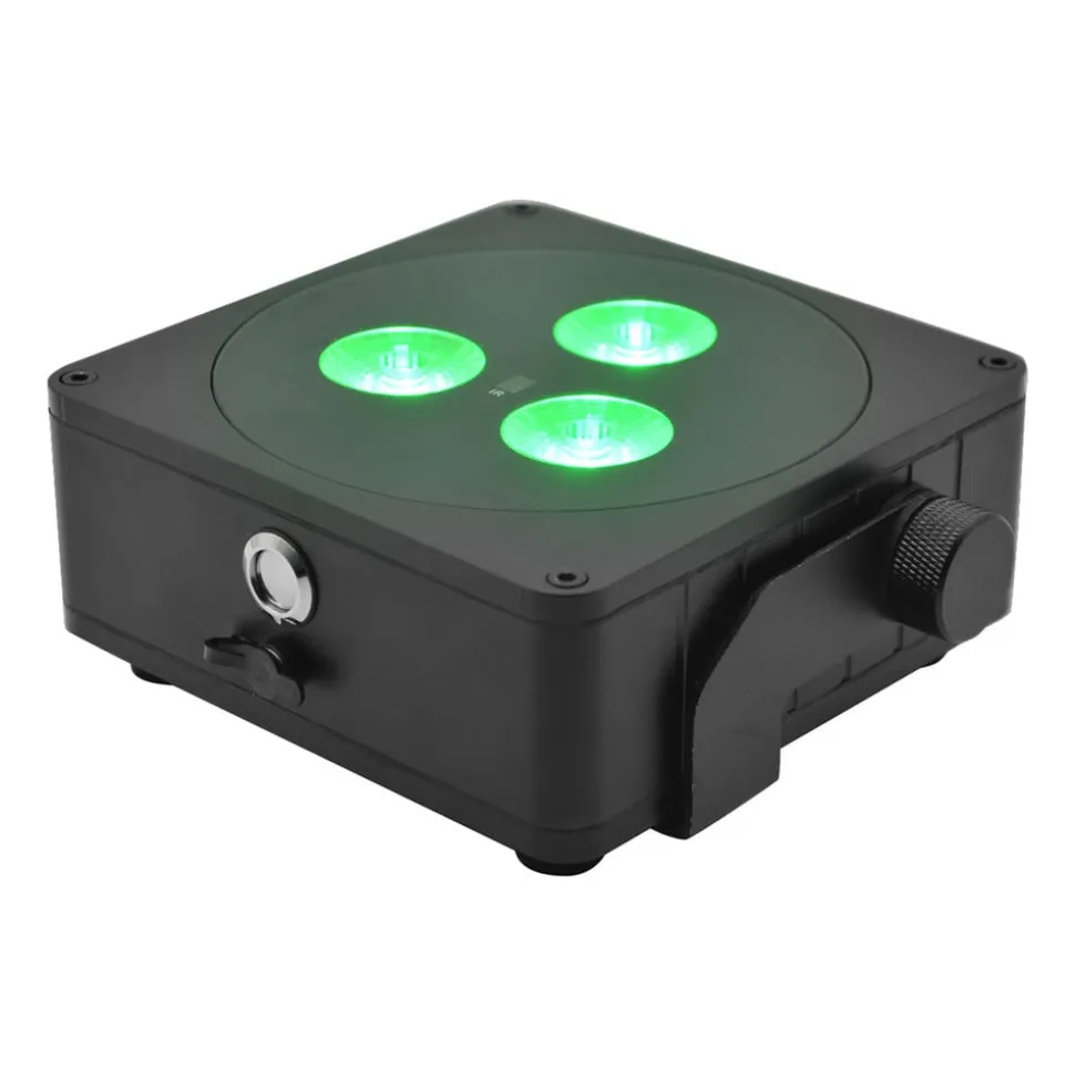 EUROLITE Batteri Flad Lampe 3 LED Spot 24W IP65