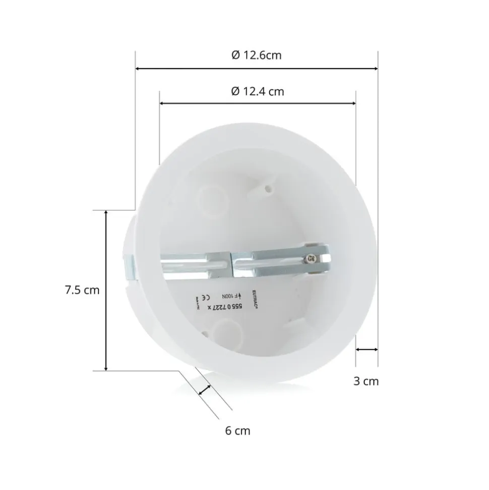 Eutrac installationspotte til body monopoint, hvid