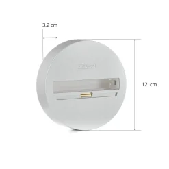 Eutrac Monopoint, overflademontering, 3-faset, sølv