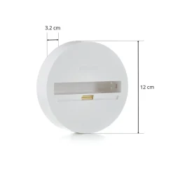 Eutrac Monopoint, overflademontering, 3-faset, hvid