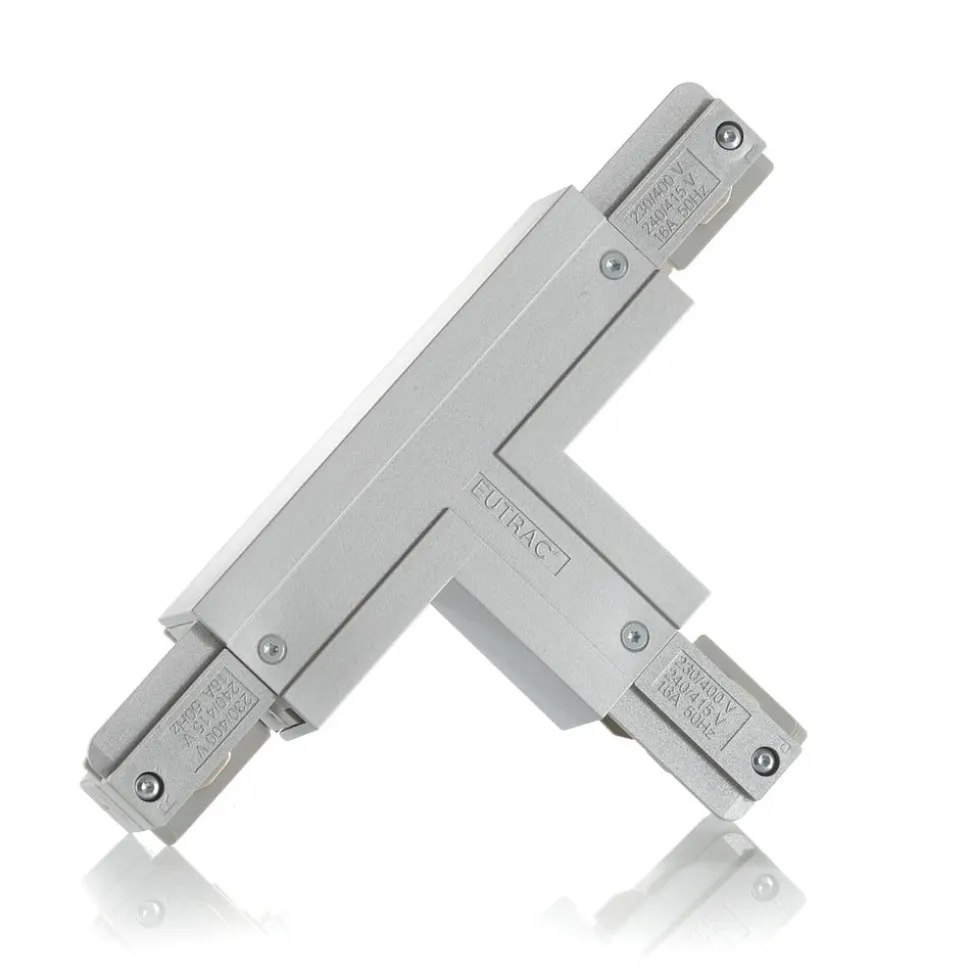 Eutrac T-stik jord indvendigt til højre, sølv