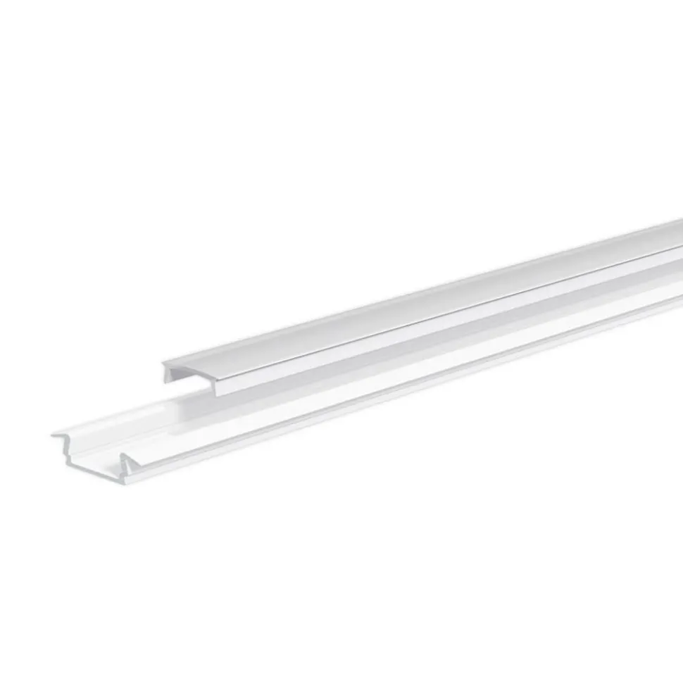 EVN APFLAT3 alu-profil, 200 cm T-profil, hvid