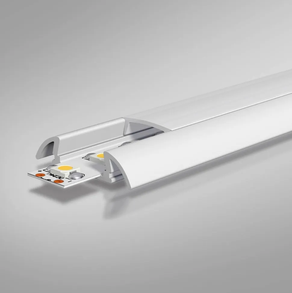 EVN APFLAT2 alu-profil, 200 cm U-profil, afrundet