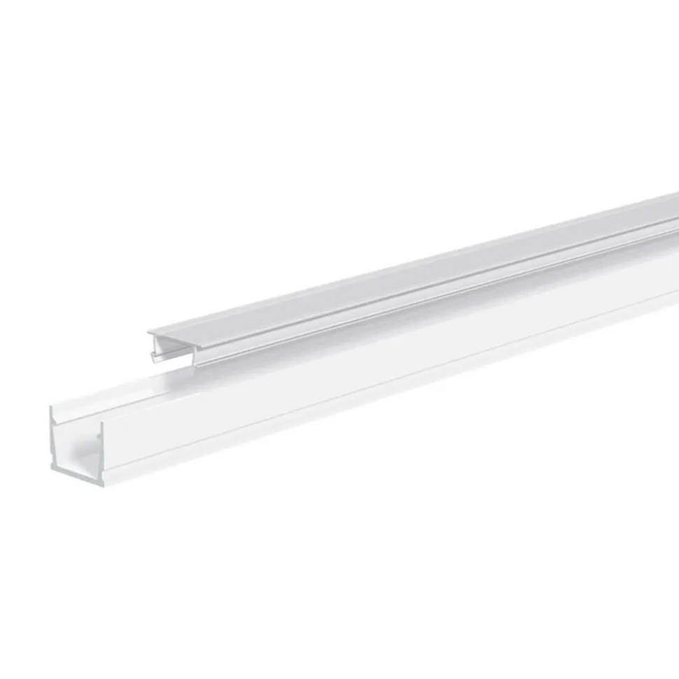 EVN APFLAT7 alu-profil 200 cm, U-profil, hvid