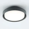 EVN LED udendørs loftlampe Tectum, antracit, Ø 25 cm