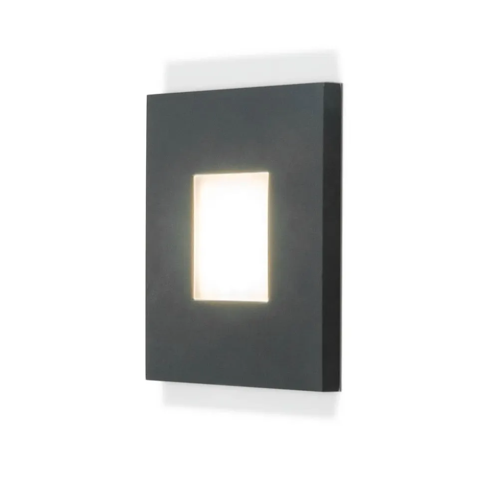 EVN LQ230 LED-vægindbygningslampe direkte antracit