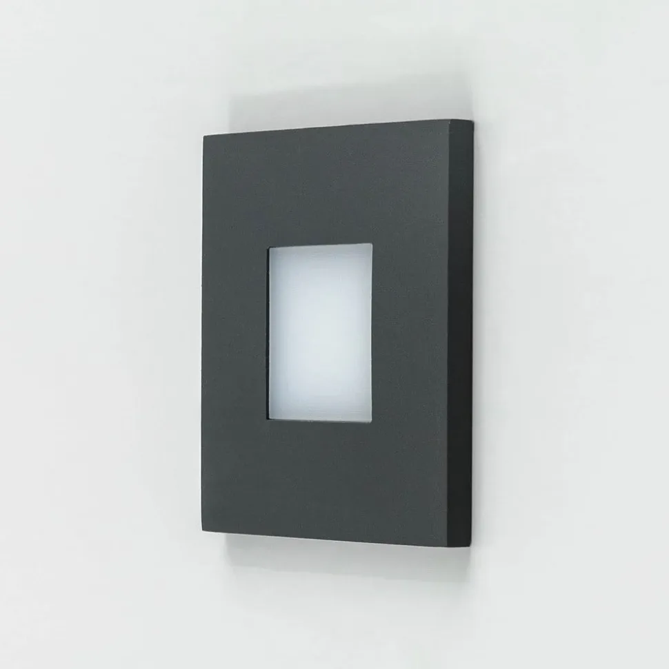 EVN LQ230 LED-vægindbygningslampe direkte antracit