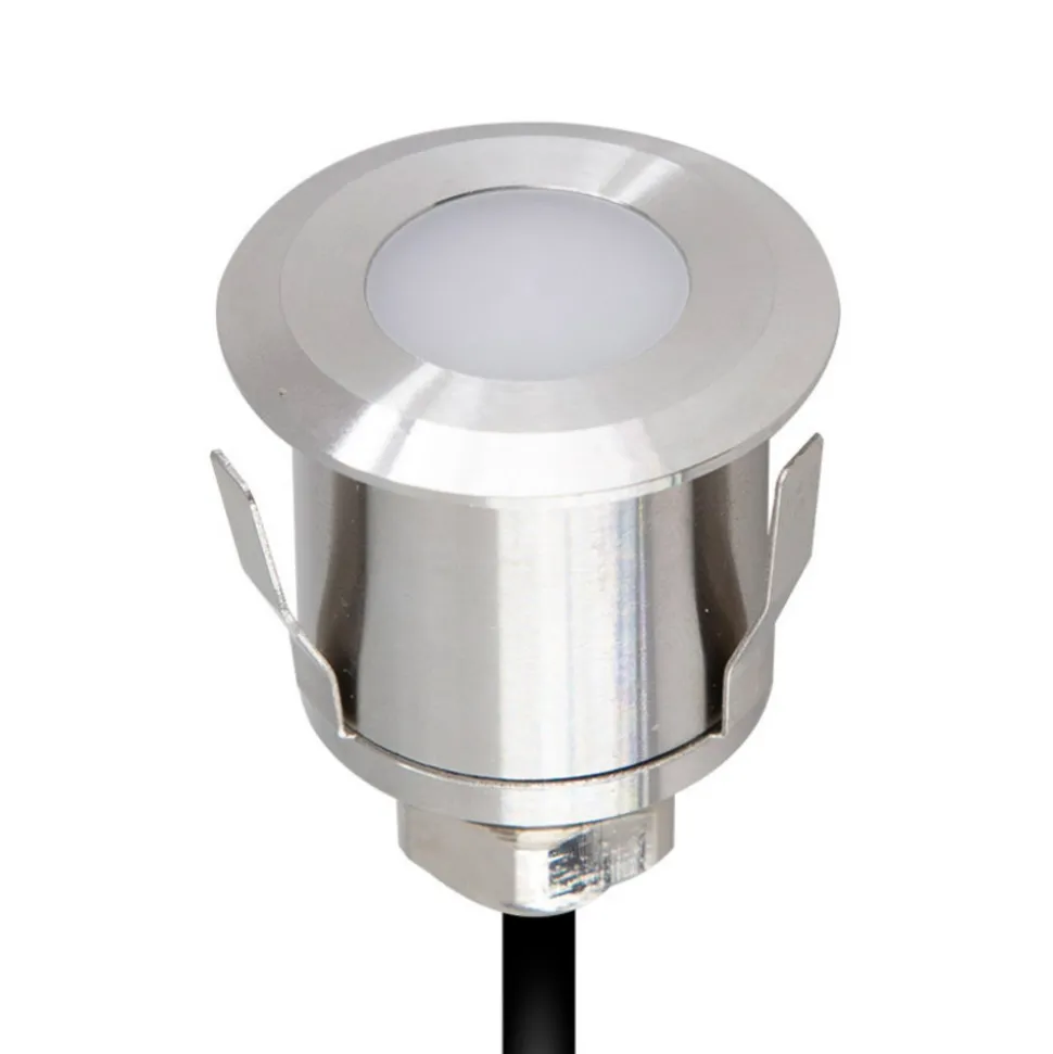 EVN P6710 gulvspot, 12V/DC, rund, 6.000 K