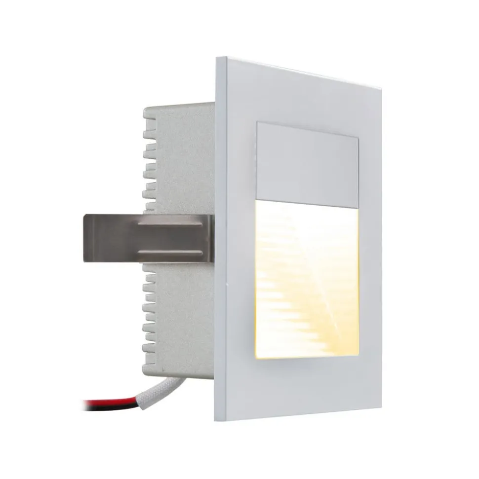 EVN P2170 LED-vægindbygningslampe, 3.000 K, sølv