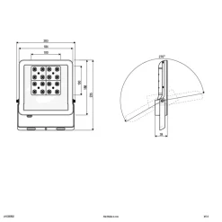 EVN Panthera udendørs LED-spot IP65 30 W 3.000 K