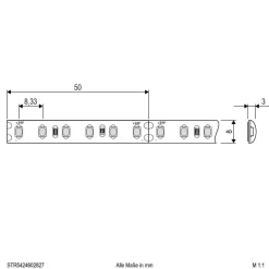 EVN STR5424 LED-stripe IP54 5 m 48 W 2.700 K